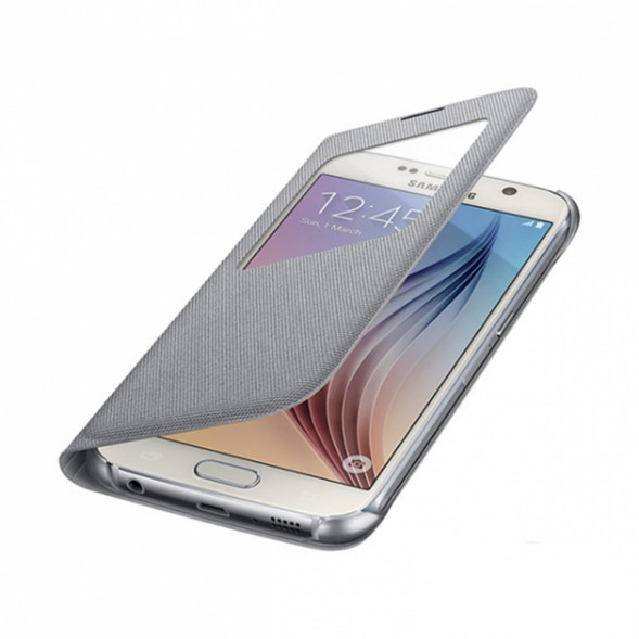 Чехол для Samsung Galaxy S6 S-View Cover (EF-CG920BSE), Silver в Екатеринбурге