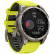 Умные часы Garmin Fenix 8, 51 мм, Solar, Sapphire Titanium with AMP Yellow/Graphite Silicone Band 010-02907-20 в Екатеринбурге