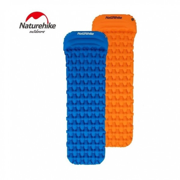 Надувной коврик туристический Naturehike FC-12, синий в Екатеринбурге