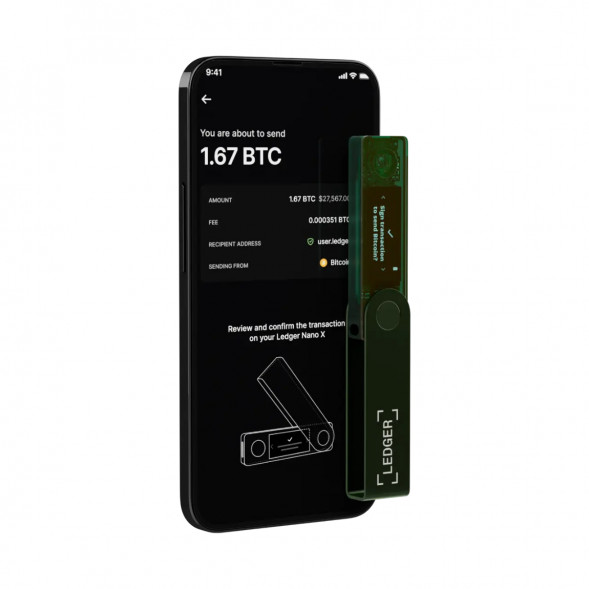 Аппаратный криптокошелёк Ledger Nano X, Emerald Green в Екатеринбурге