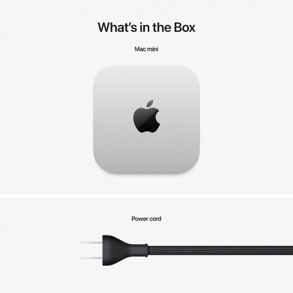 Компьютер Apple Mac mini M4 2024 (MU9E3) (10 Core GPU, 16ГБ, 512ГБ SSD, Apple, macOS), серебристый в Екатеринбурге