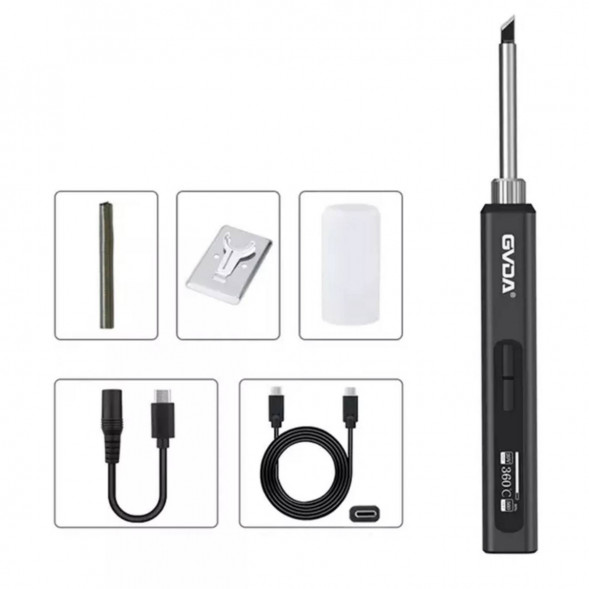 Портативный электрический USB паяльник GVDA GD300 (набор 7 предметов) в Екатеринбурге