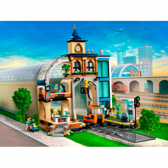 Конструктор LEGO City 60469 Центральный железнодорожный вокзал в Екатеринбурге
