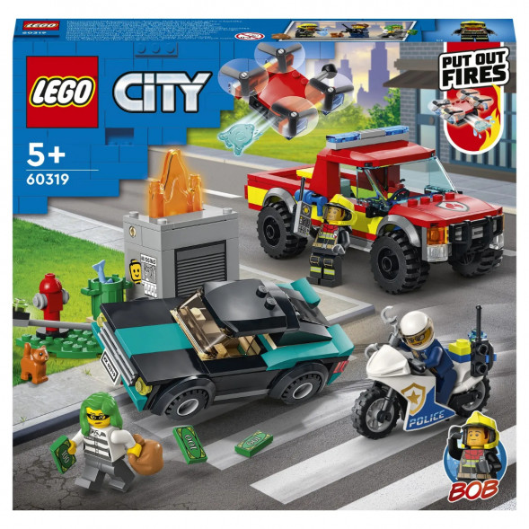 Конструктор LEGO City Fire 60319 Пожарная бригада и полицейская погоня в Екатеринбурге
