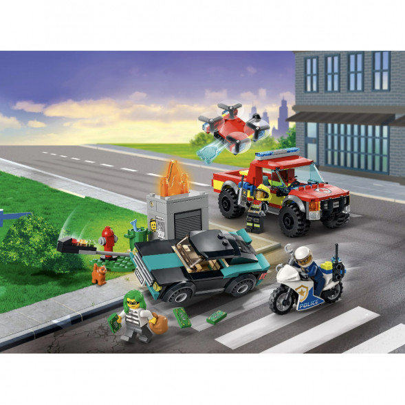 Конструктор LEGO City Fire 60319 Пожарная бригада и полицейская погоня в Екатеринбурге