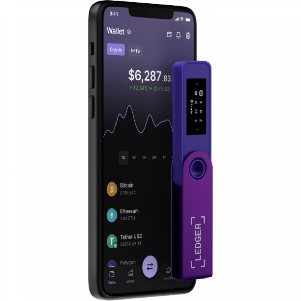 Криптокошелек Ledger Nano S Plus 1 шт., Purple Amethyst в Екатеринбурге