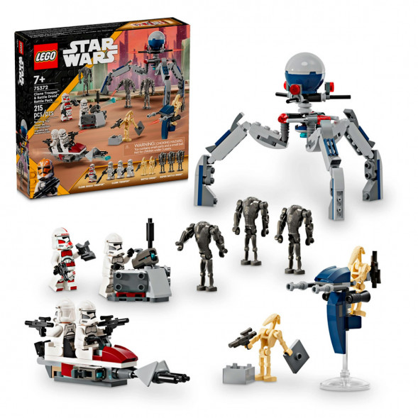 Конструктор LEGO Star Wars 75372 Боевой набор солдат-клонов и боевых дроидов в Екатеринбурге