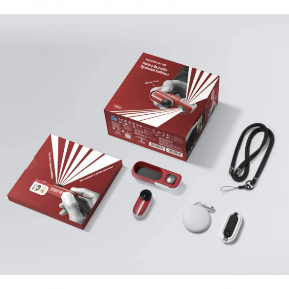 Экшн-камера Insta360 Go 3S Retro Bundle Special Edition 128ГБ, Red в Екатеринбурге