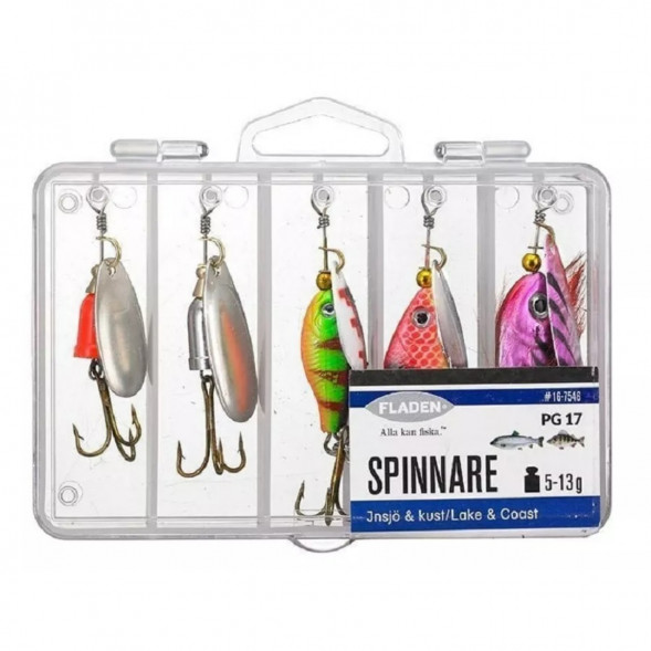 Набор блесен Fladen #16-7546 (5 шт в наборе) в Екатеринбурге