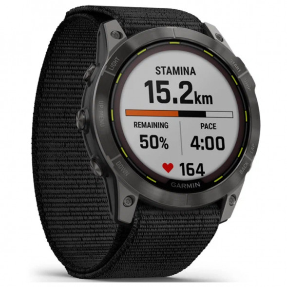 Умные часы Garmin Enduro 2 угольно-серый DLC титановый с нейлоновым ремешком UltraFit 010-02754-01 в Екатеринбурге