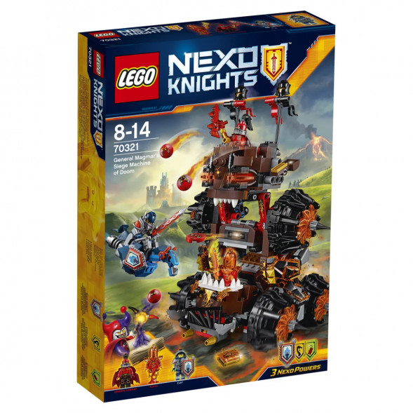 Конструктор LEGO Nexo Knights 70321 Роковое наступление Генерала Магмара в Екатеринбурге