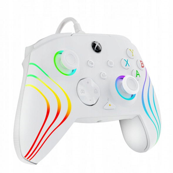Геймпад проводной PDP для Xbox Afterglow Wave, White в Екатеринбурге
