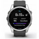 Умные часы Garmin Fenix 7s серебристый с графитовым силиконовым ремешком 010-02539-01 в Екатеринбурге