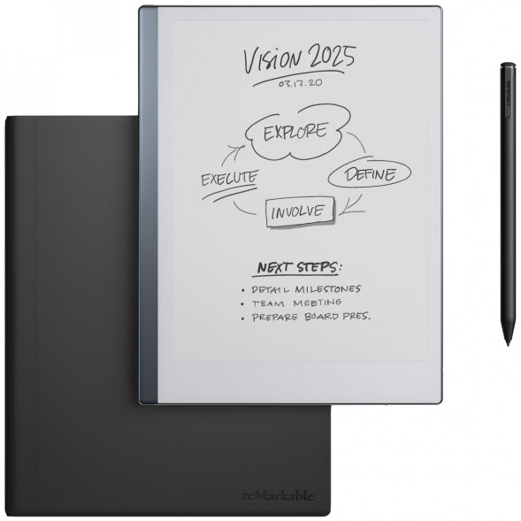 Графический планшет reMarkable 2 со стилусом Marker Plus и чехлом Book Folio черный (RM115) в Екатеринбурге