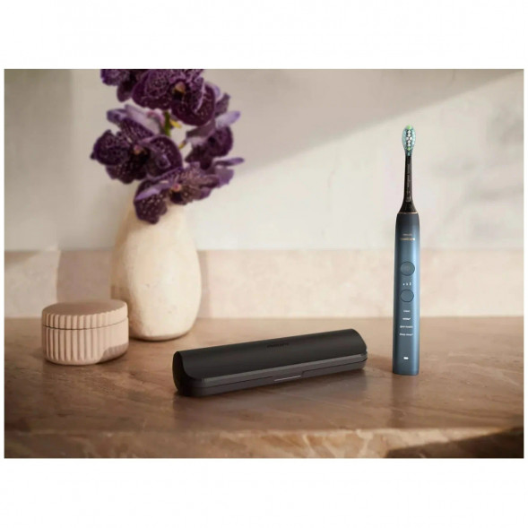 Электрическая звуковая зубная щетка Philips Sonicare DiamondClean 9000 HX9911/88, темно-синий в Екатеринбурге