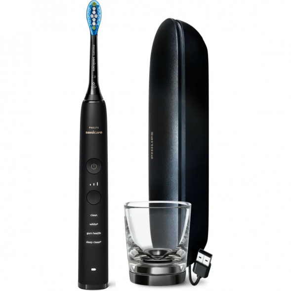 Электрическая зубная щетка Philips Sonicare Diamond Clean 9000 с USB-футляром и зарядным стеклом HX9911/09 в Екатеринбурге