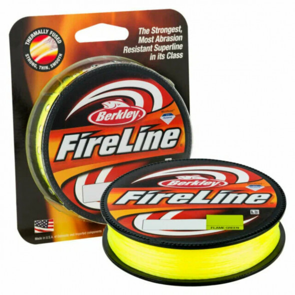 Леска Berkley FireLine 0,25mm 17,5kg 270m, Flame Green (желтый неон) в Екатеринбурге