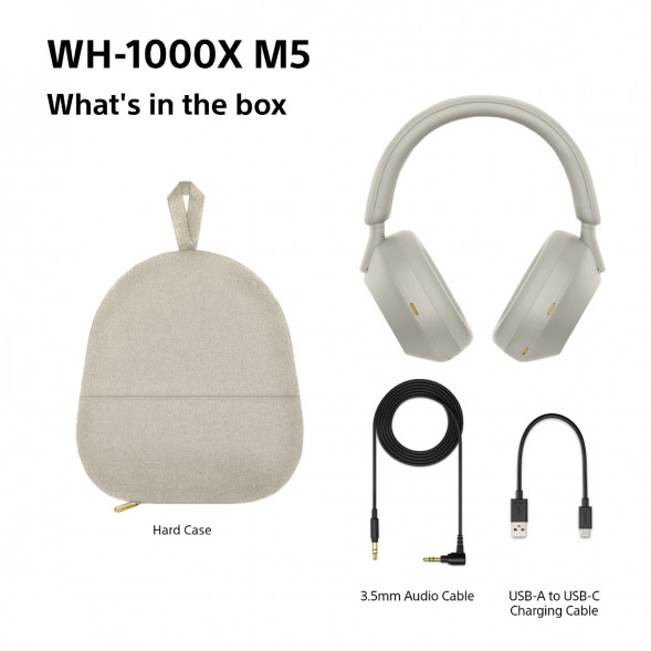 Беспроводные наушники Sony WH-1000XM5, серебристый в Екатеринбурге