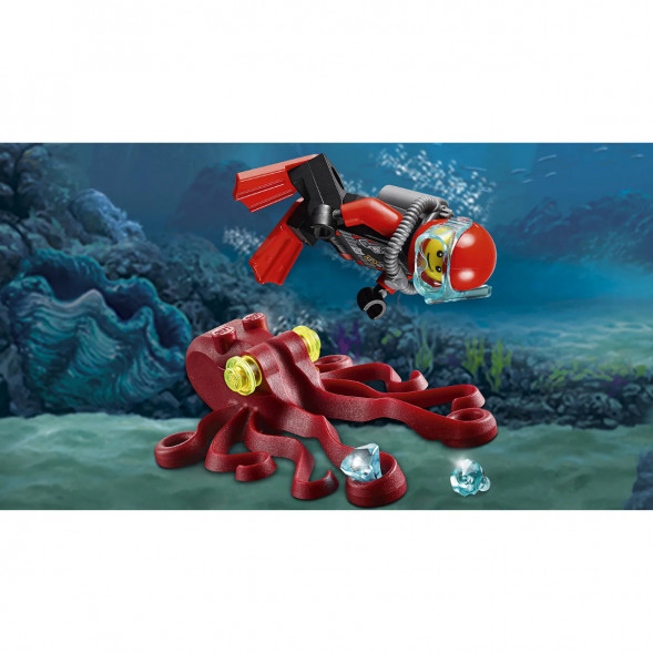 Конструктор LEGO City Deep Sea Explorers 60090 Глубоководный скутер в Екатеринбурге
