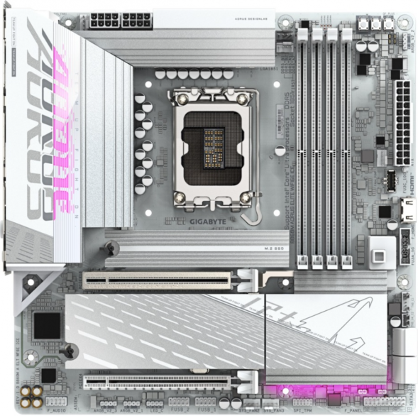 Материнская плата Gigabyte B860M AORUS ELITE WIFI6E ICE (LGA1851, mATX) в Екатеринбурге