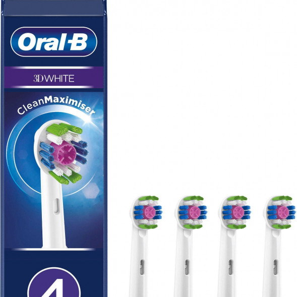Насадки на зубные щетки Oral-B 3D White, 4 шт. в Екатеринбурге