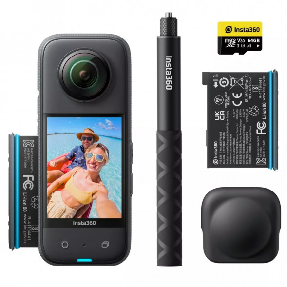 Экшн-камера Insta360 X3 Adventure Kit Bundle (CINSAAQU) в Екатеринбурге