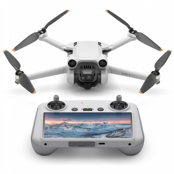 Квадрокоптер DJI Mini 3 Pro (DJI RC), серый в Екатеринбурге