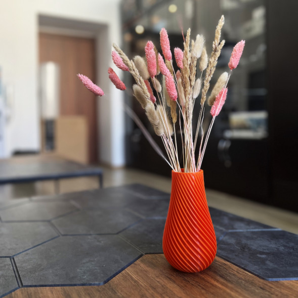 Ваза для сухоцветов HatRom Spiral, оранжевый в Екатеринбурге