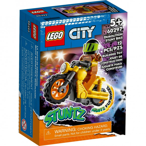 Конструктор LEGO City 60297 Разрушительный трюковый мотоцикл в Екатеринбурге