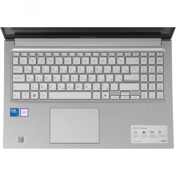 Ноутбук ASUS Vivobook 15 X1504MA-BQ224 (15.6&amp;quot;, IPS, Intel Core 5 320 1.5ГГц, 6 ядер, 8ГБ DDR5, 512ГБ SSD, Intel Graphics, без ОС), серебристый в Екатеринбурге