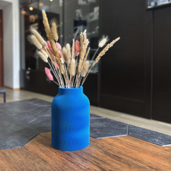 Ваза для сухоцветов HatRom Wave, синий в Екатеринбурге