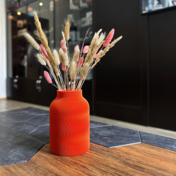 Ваза для сухоцветов HatRom Wave, оранжевый в Екатеринбурге
