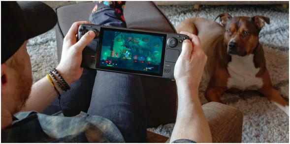 Игровая приставка Valve Steam Deck 64 ГБ SSD, черный в Екатеринбурге